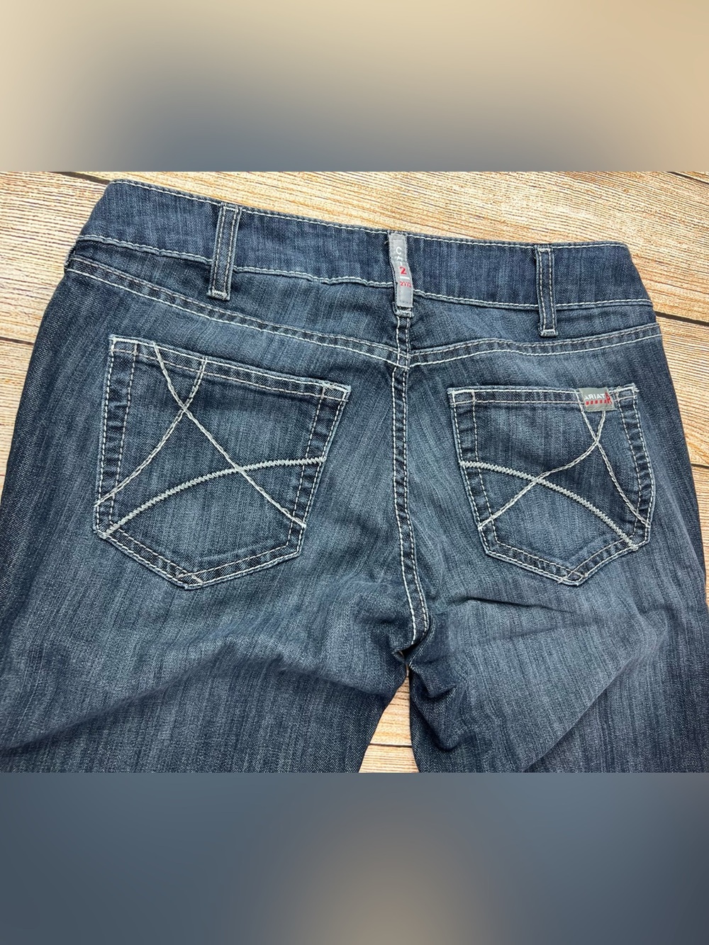 Women Ariat FR Mid Rise Bootcut Denim Jeans Flame Resistant CAT 2 Size 28R - Picture 8 of 8